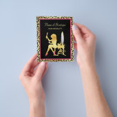 Roze en Gold Cheetah Print Boutique Special Event Flyer (Hand)