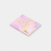 Roze en Gold Classy Post-it® Notes (Schuin)