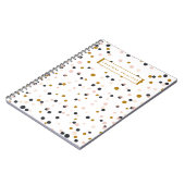 Roze en Gold Confetti persoonlijke laptop Notitieboek (Linkerzijde)