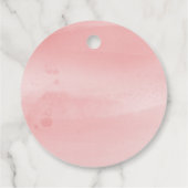 Roze en Gold Eiffeltoren Hartelijk dank Bedankjes Labels (Achterkant)