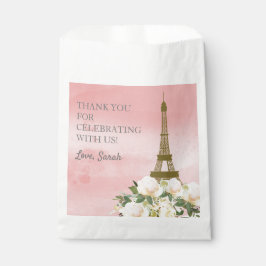 Roze en Gold Eiffeltoren Hartelijk dank Bedankzakje