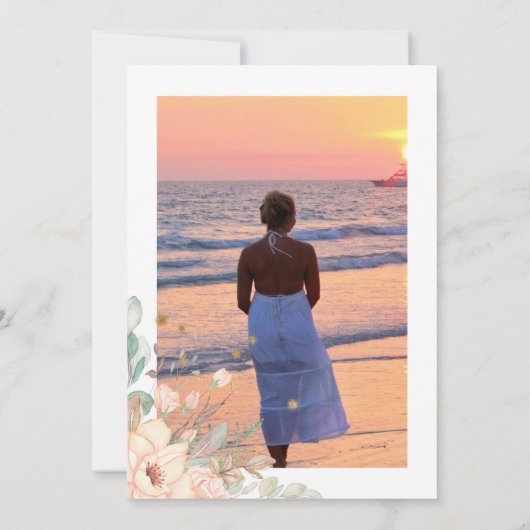 Roze en Gold Fairy, met de titel 'Celebration of L Kaart (Achterkant)