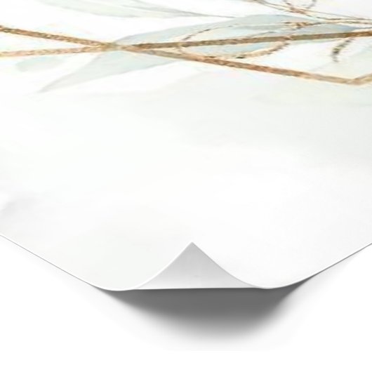 Roze en Gold Floral Baby shower Welkomstteken Perfect Poster (Hoek)