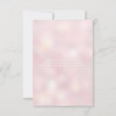 Roze en Gold Geometic RSVP-kaarten Kaart (Achterkant)