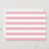 Roze en Gold Glitter Baptism Invitation Kaart (Achterkant)