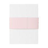 Roze en Gold Glitter Invitation Band Uitnodigingen Wikkel (Achterkant Voorbeeld)