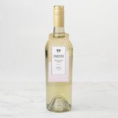Roze en Gold Glitter Moderne Speciaal Flessenhanger (Op fles)