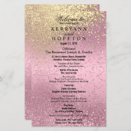 Roze en Gold Glitter - Programma