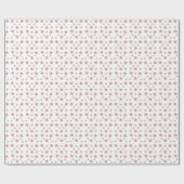 Roze en Gold Glitter Star Wrapping Paper Cadeaupapier (Vlak)