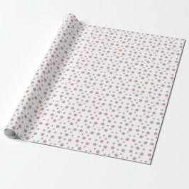 Roze en Gold Glitter Star Wrapping Paper Cadeaupapier