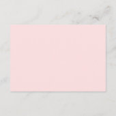 Roze en Gold Glitter Wishing Well Enclosure Card Informatiekaartje (Achterkant)