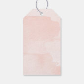 Roze en Gold Kiss het Miss Goodbye Vrijgezellenfee Cadeaulabel (Achterkant)