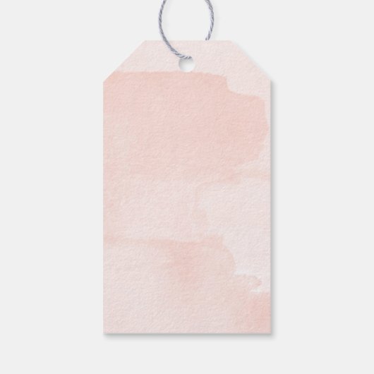 Roze en Gold Kiss het Miss Goodbye Vrijgezellenfee Cadeaulabel (Achterkant)