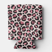 Roze en Gold Leopard Animal Print, leopard Gift Blikjeskoeler (Achterkant)