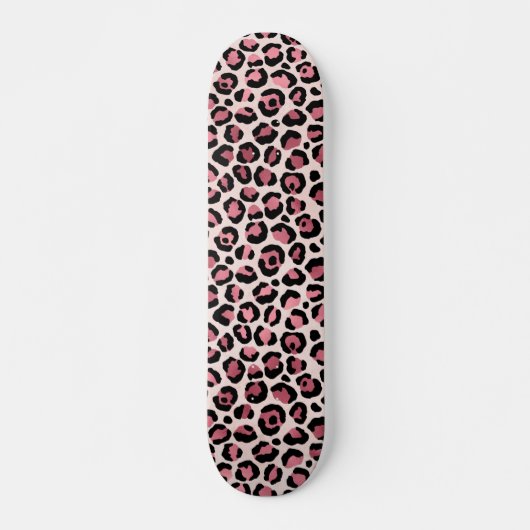 Roze en Gold Leopard Animal Print, leopard Gift Persoonlijk Skateboard (Voorkant)