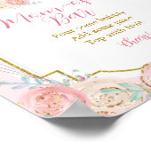 Roze en Gold Magical Carrousel Mam-osa Bar Sign Poster (Hoek)