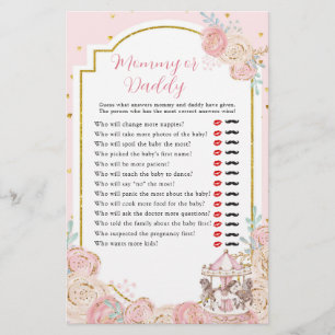 Roze en Gold Magical Carrousel mama of papa