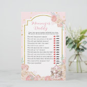 Roze en Gold Magical Carrousel mama of papa (Staand voorkant)