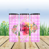 Roze en Gold Moeder Hustler Mam Thermosbeker