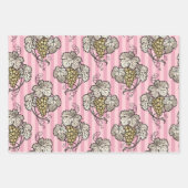 Roze en Gold Paris Inpakpapier Vel (Voorkant 3)