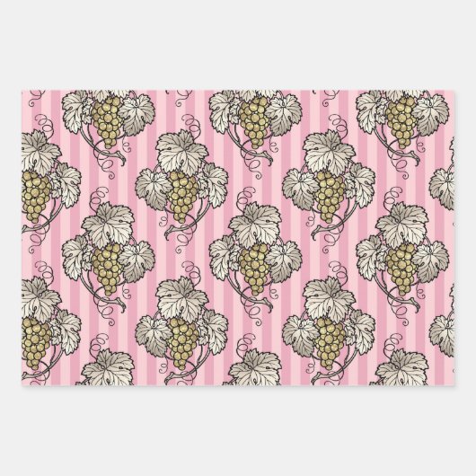 Roze en Gold Paris Inpakpapier Vel (Voorkant 3)