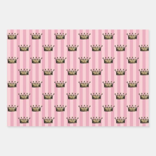 Roze en Gold Paris Inpakpapier Vel (Voorkant 2)