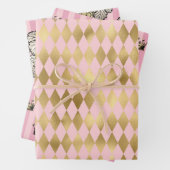 Roze en Gold Paris Inpakpapier Vel (In situ)