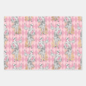 Roze en Gold Paris Inpakpapier Vel (Voorkant 3)