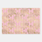Roze en Gold Paris Inpakpapier Vel (Voorkant)