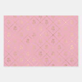 Roze en Gold Paris Inpakpapier Vel (Voorkant 3)
