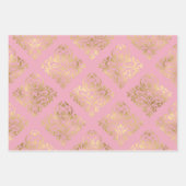 Roze en Gold Paris Inpakpapier Vel (Voorkant 2)