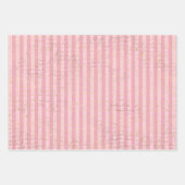 Roze en Gold Paris Inpakpapier Vel (Voorkant)