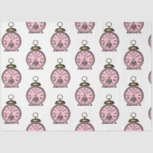 Roze en Gold Steampunk Series Design 35 Tissuepapier (Voorkant)