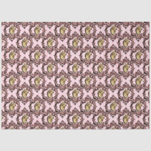 Roze en Gold Steampunk Series Design 44 Tissuepapier (Voorkant)