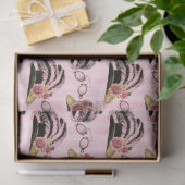 Roze en Gold Steampunk Series Design 52 Tissuepapier (Geschenk)