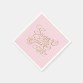 Roze en Gold Sugar en Spice Napkins Servet (Hoek)
