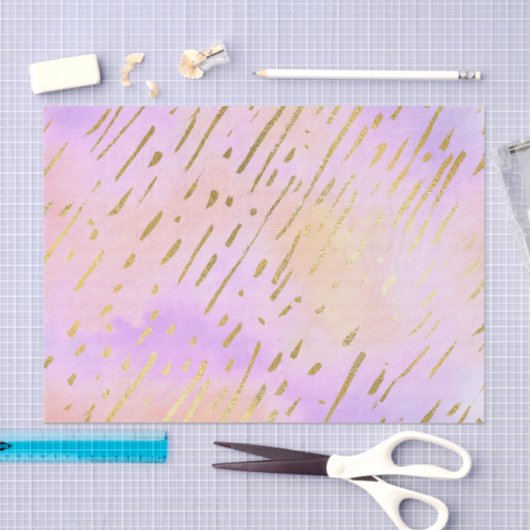 Roze en Gold  Tissuepapier