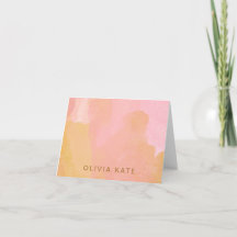 Roze en Gold Waterverf Abstracte kunst op maat