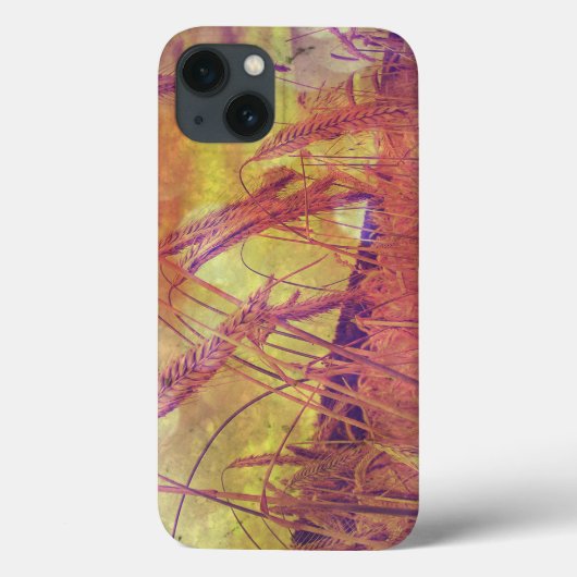 Roze en Gold Wheat iPad draagtas Case-Mate iPhone Case (Achterkant)