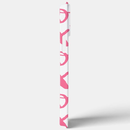 Roze en Gold XOXO Patroon Case-Mate iPhone Case (Achterkant / Rechts)