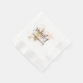Roze en goud 70 en Fabulous Birthday Party Napkins Servet (Hoek)