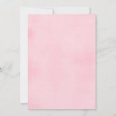 roze en goud Eenhoorn 3e verjaardag meisje Kaart (Achterkant)