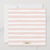 Roze en goud Gelukkige Valentijnsdag Foto Feestdagenkaart (Achterkant)