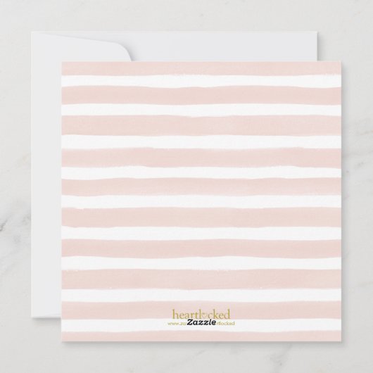 Roze en goud Gelukkige Valentijnsdag Foto Feestdagenkaart (Achterkant)