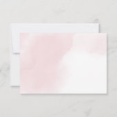 Roze en Goud Halloween Kleine Pompoen Baby shower Bedankkaart (Achterkant)