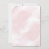 Roze en Goud Halloween Kleine Pompoen Baby shower Kaart (Achterkant)