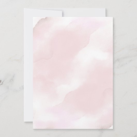 Roze en Goud Halloween Kleine Pompoen Baby shower Kaart (Achterkant)