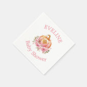 Roze en Goud Halloween Kleine Pompoen Baby shower Servet (Hoek)