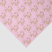 Roze en goud Het is een meisje | Baby Tissuepapier (Detail)