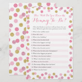 Roze en goud hoe goed je de mama Quiz kent (Voorkant / Achterkant)